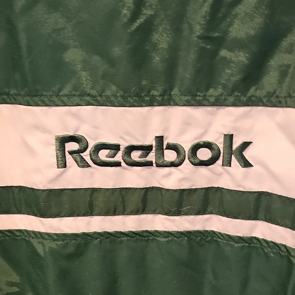 90s Reebok Windbreaker Jacket  Men Large Green Blue White Outerwear Activewear